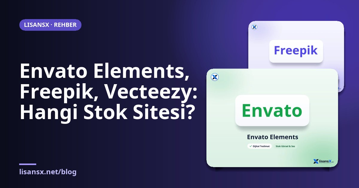 Envato Elements, Freepik, Vecteezy: Hangi Stok Sitesi?