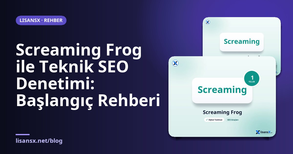 Screaming Frog ile Teknik SEO Denetimi: Başlangıç Rehberi