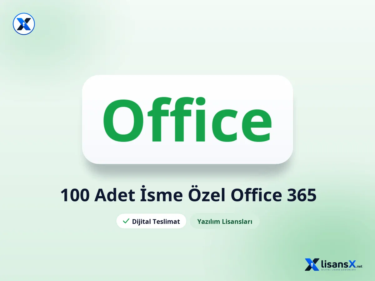 100 Adet İsme Özel Office 365