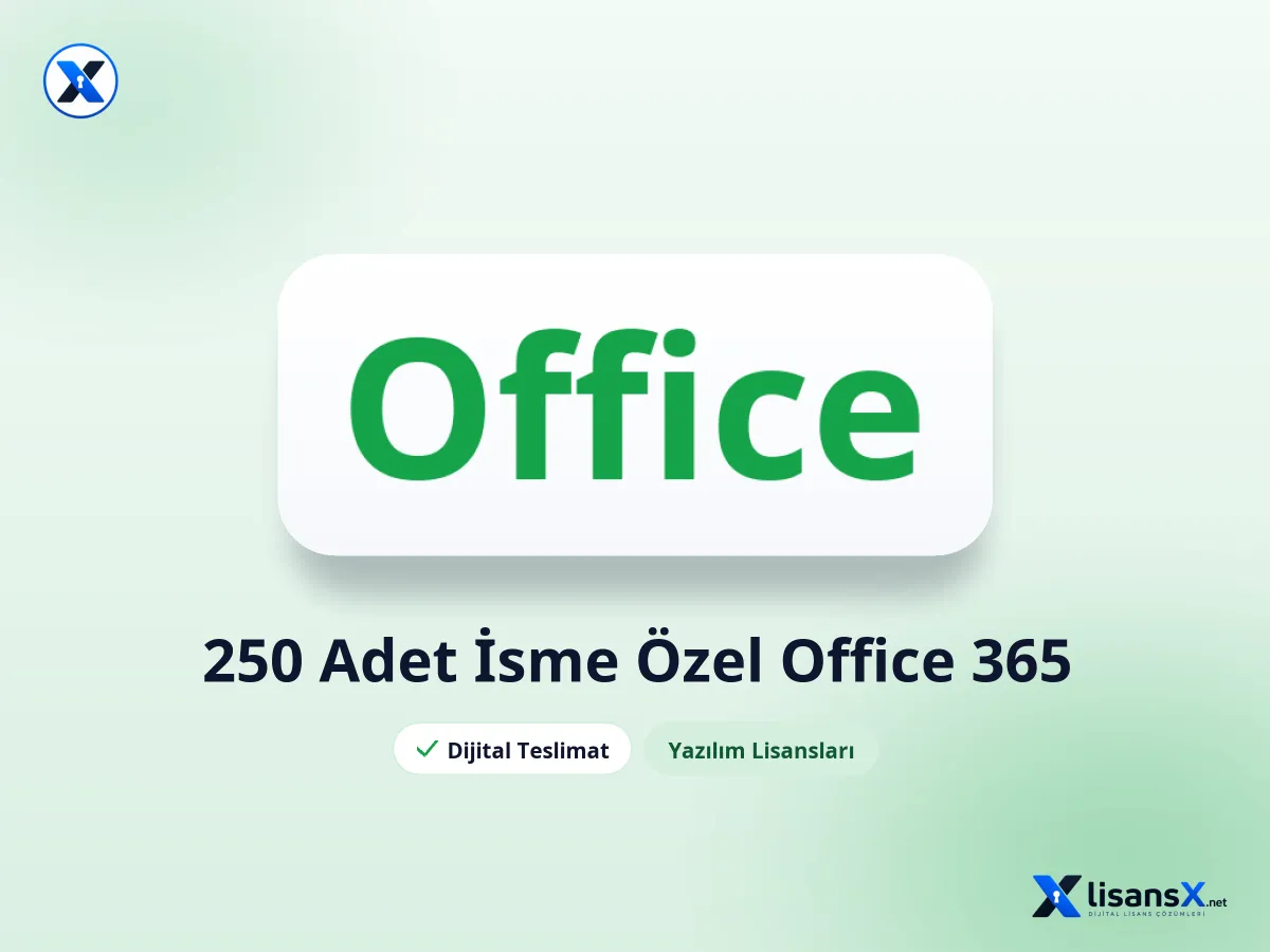250 Adet İsme Özel Office 365
