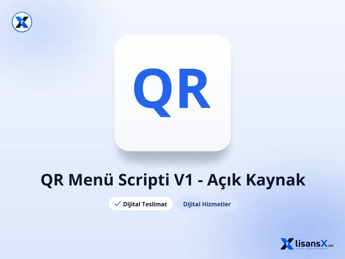 QR Menü Scripti V1 - Açık Kaynak