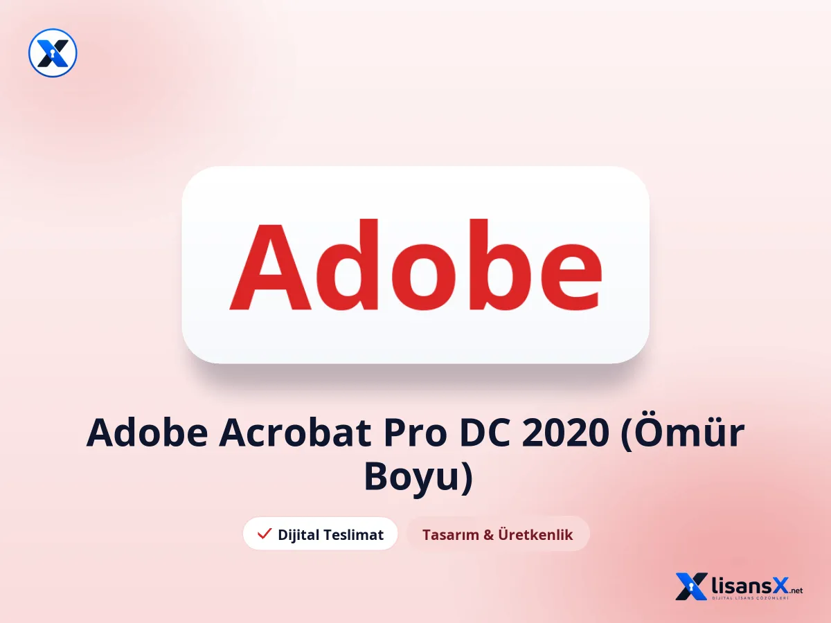 Adobe Acrobat Pro DC 2020 (Ömür Boyu)