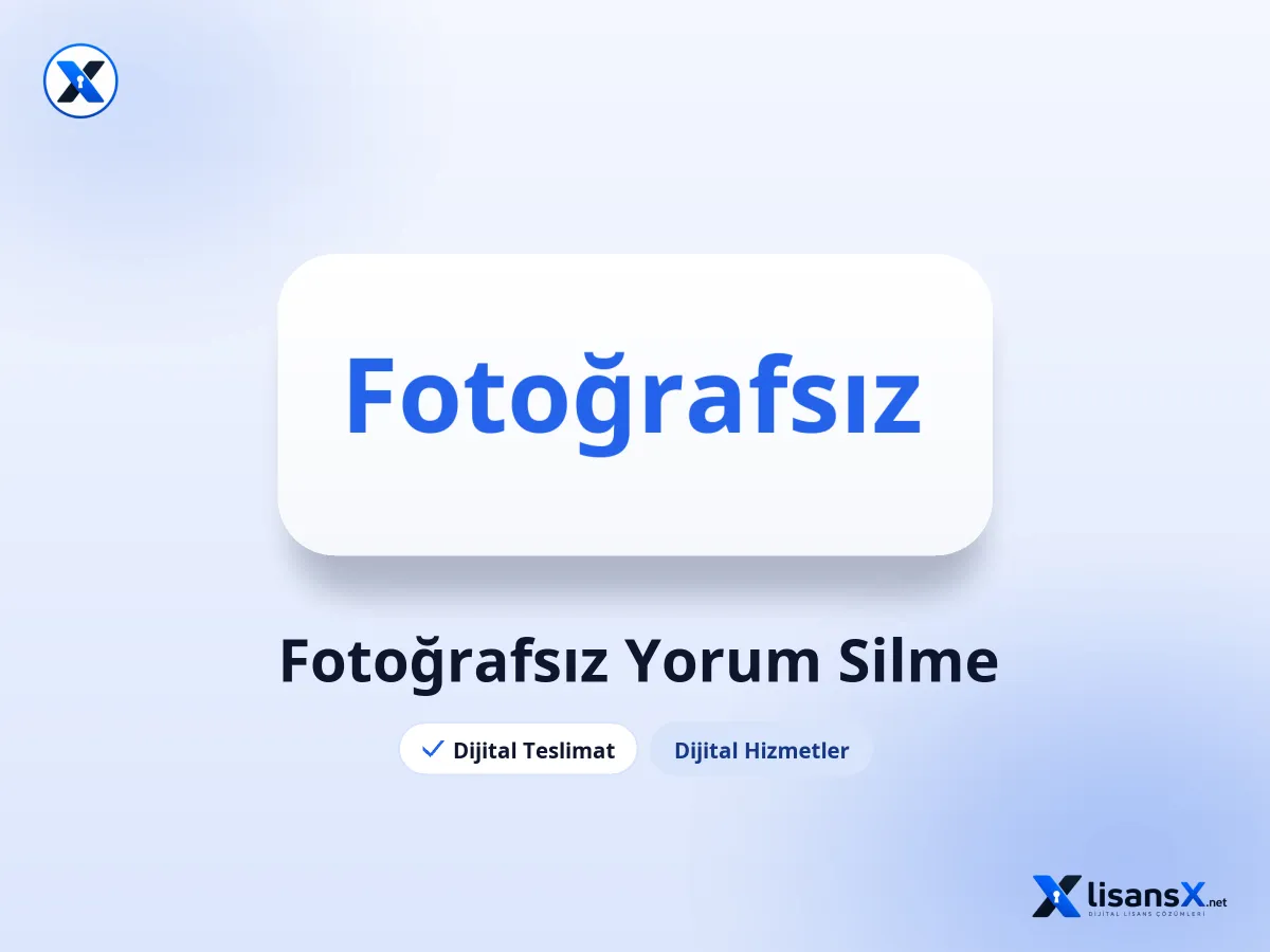 Fotoğrafsız Yorum Silme