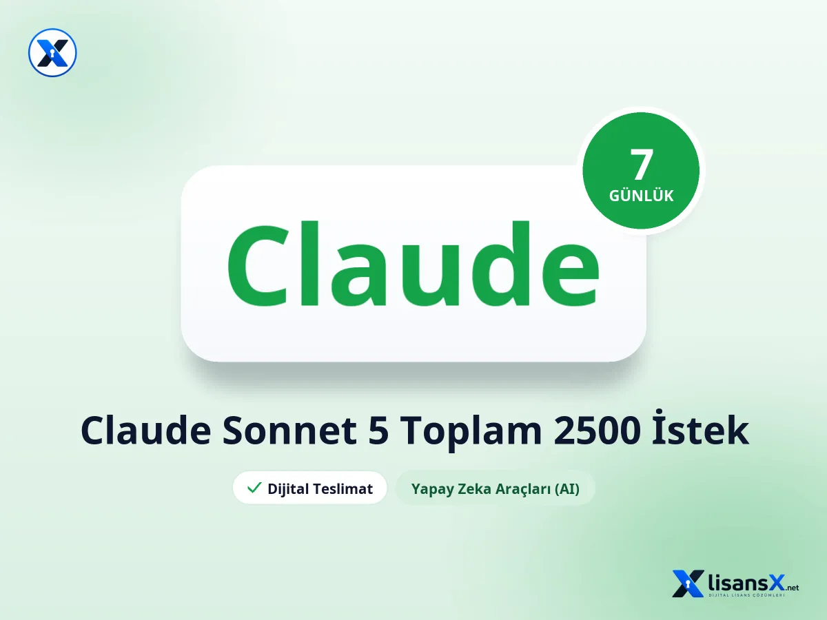 Claude Sonnet 5 - 7 Günlük - Toplam 2500 İstek