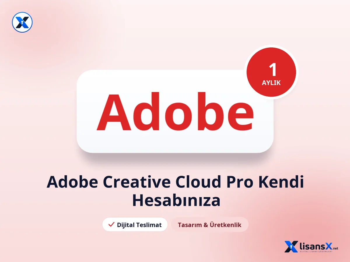 Adobe Creative Cloud Pro - 1 Aylık - Kendi Hesabınıza