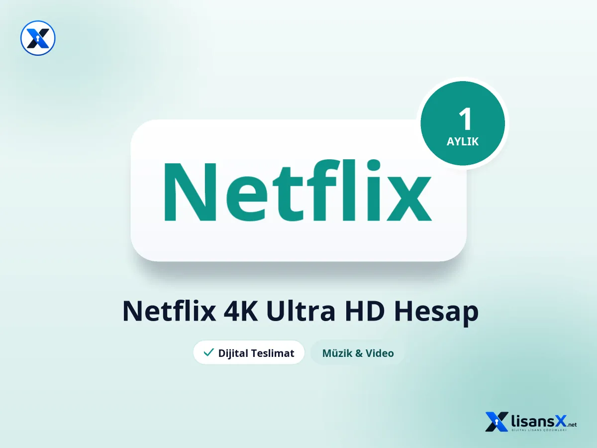 Netflix 4K Ultra HD Hesap - 1 Aylık