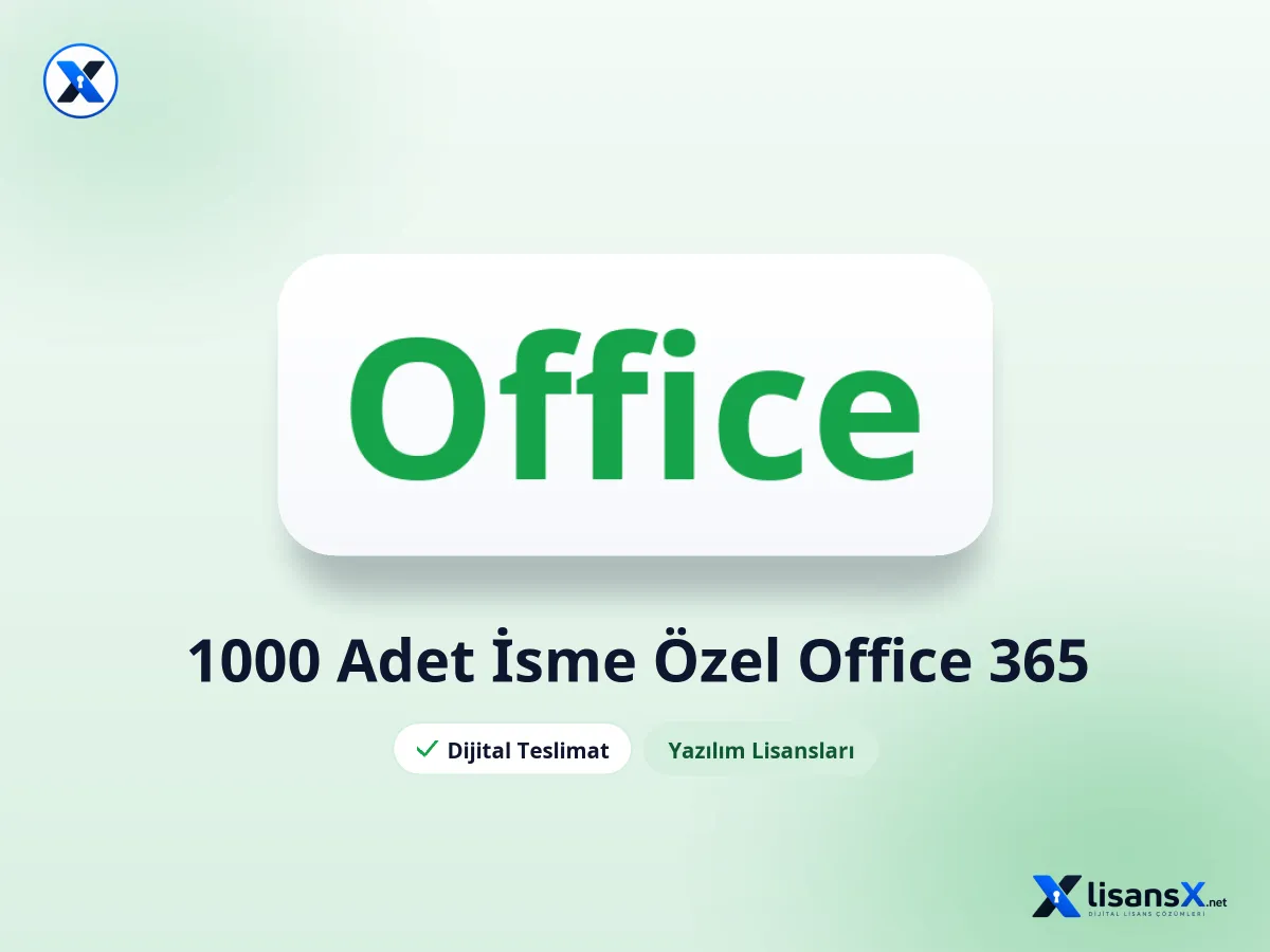 1000 Adet İsme Özel Office 365