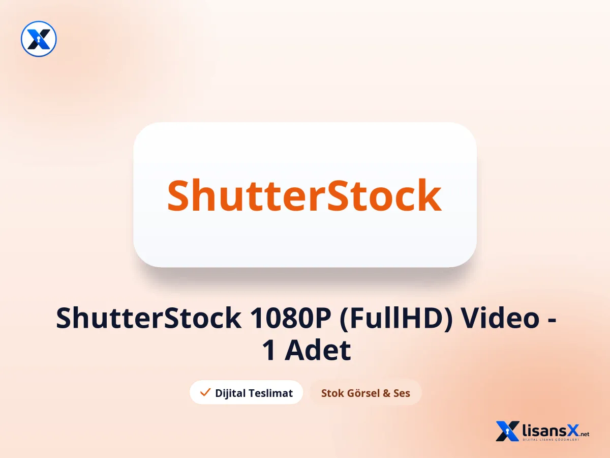 ShutterStock 1080P (FullHD) Video - 1 Adet